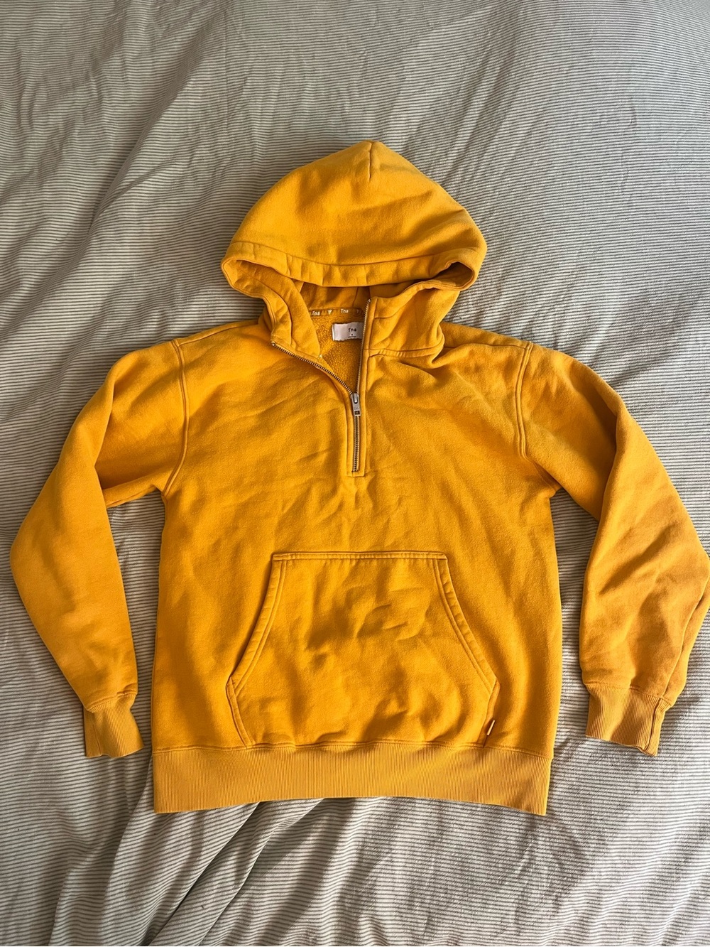 ARITZIA Tna quarter zip hooded sweatshirt - Orange